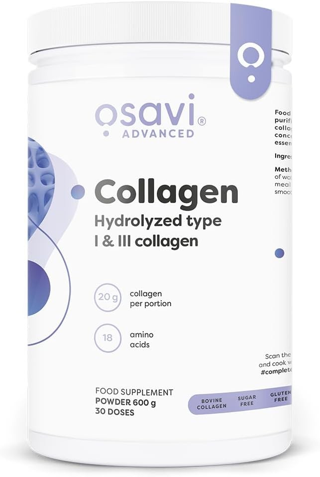 Osavi Collagen Peptides - Hydrolyzed Type 1 & 3 - 600 g - 30 Servings