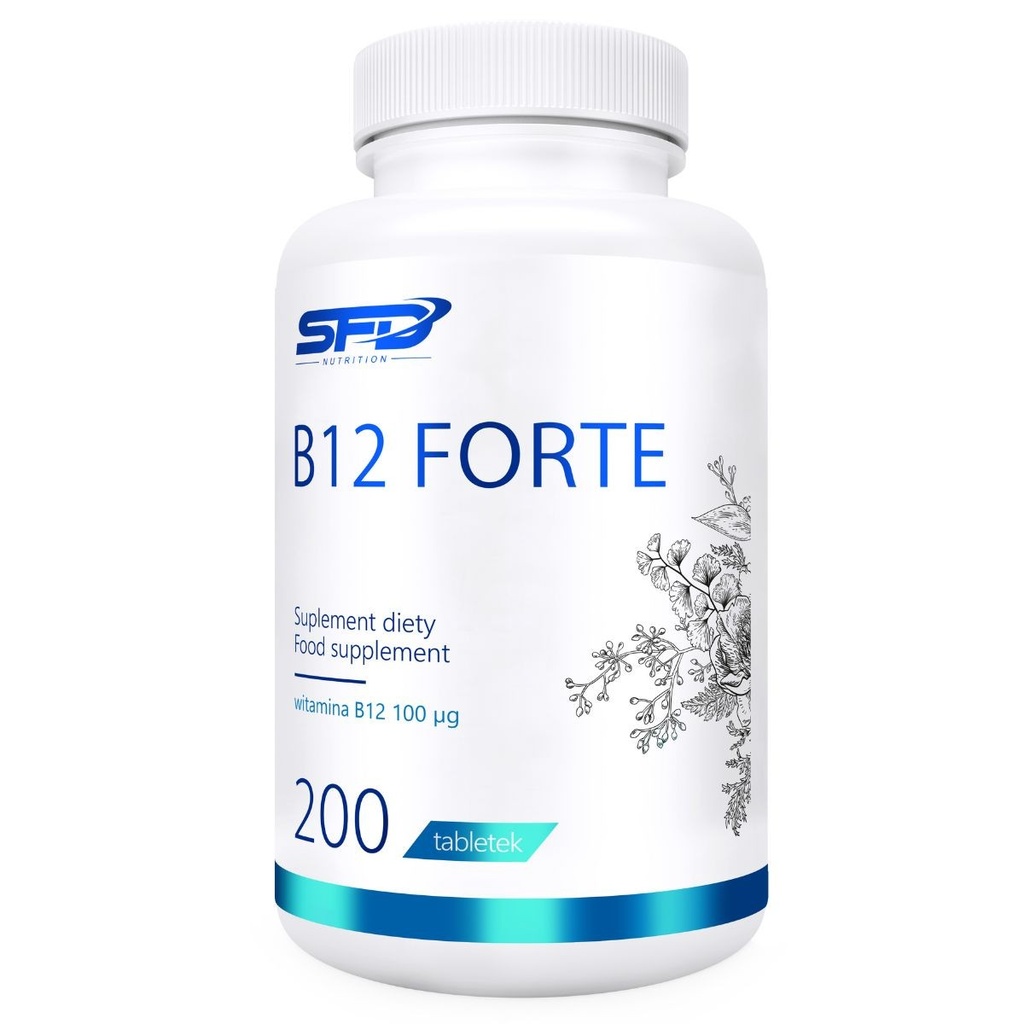 SFD Nutrition B12 FORTE 200 Tabs - 800 Servings
