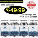 Yava Labs Creatine Powder 1200 g - 240 Servings