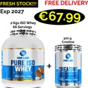 Yava Labs Pure Iso Whey 2000g - 66 Servings + Creatine 300 g - 60 Servings