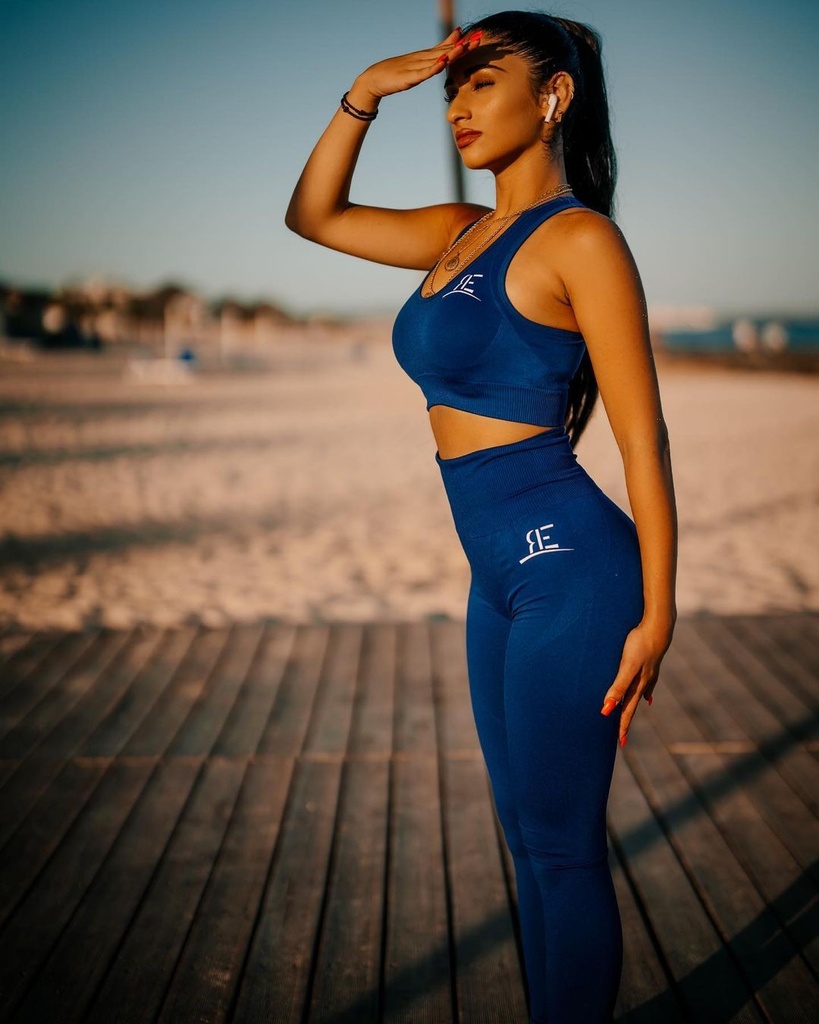 Reshape Blue High-Waist Leggings