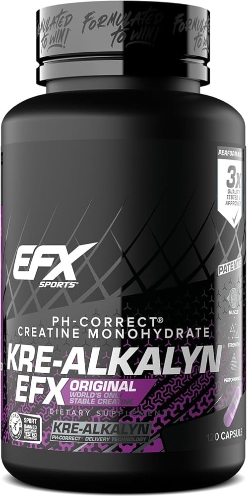 All American EFX Kre-Alkalyn Creatine 120 Caps - 60 Servings