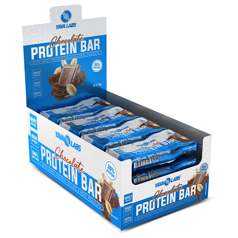 Yava Labs Chocolate Protein Bar 15 x 70 g