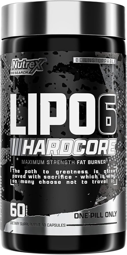 USA version Nutrex Lipo-6 Hardcore 60 caps - fat burner 60 Caps - 60 Servings