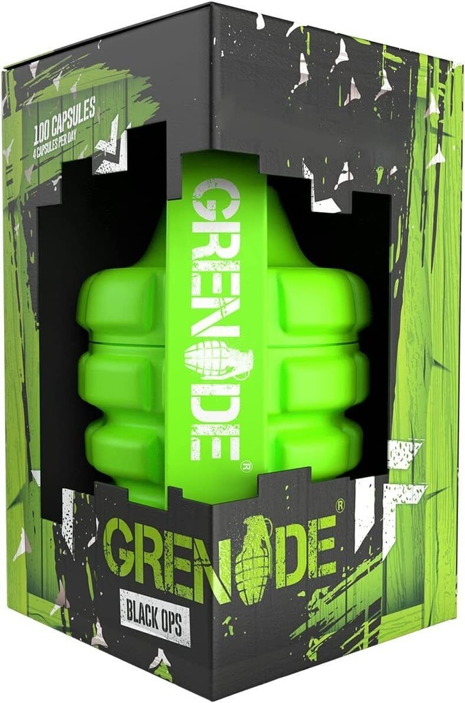 Grenade Black Fat Burner Ops Fat Burner 100 Caps - 50 Servings