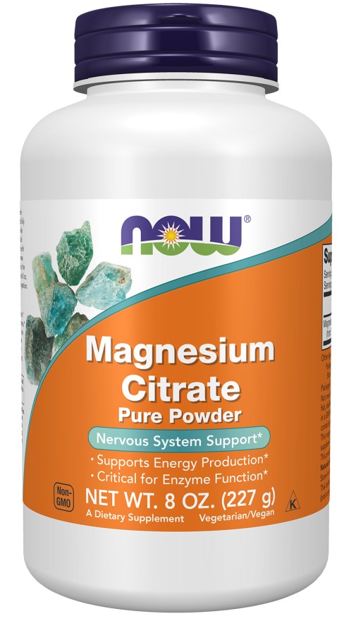 Now Magnesium Citrate Pure Powder 227 g - 76 Servings