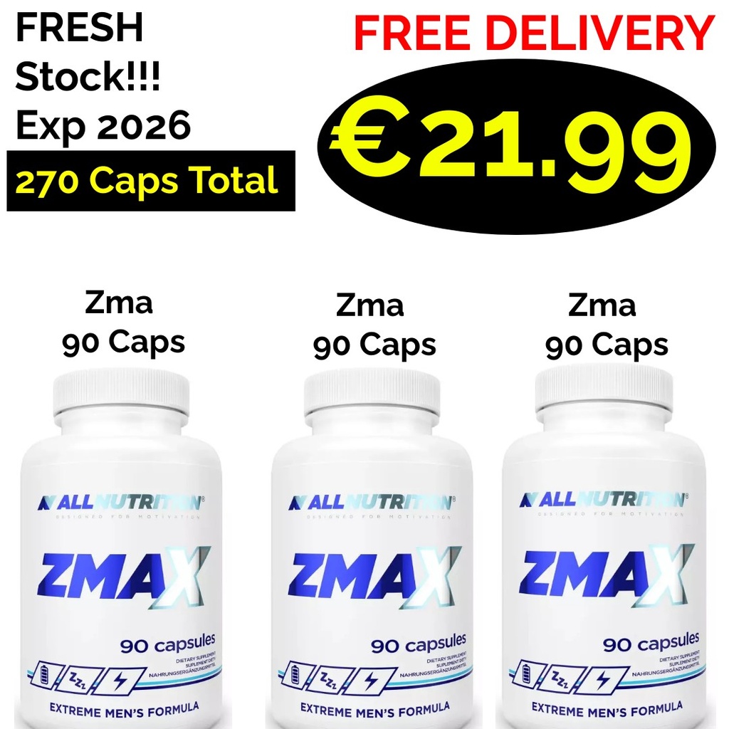 270 Caps FRESH STOCK!!! ALL Nutrition ZMAX 270 Caps - 135 Servings