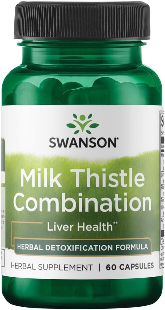 Swanson Milk Thistle Combination 60 Caps - 60 Servings