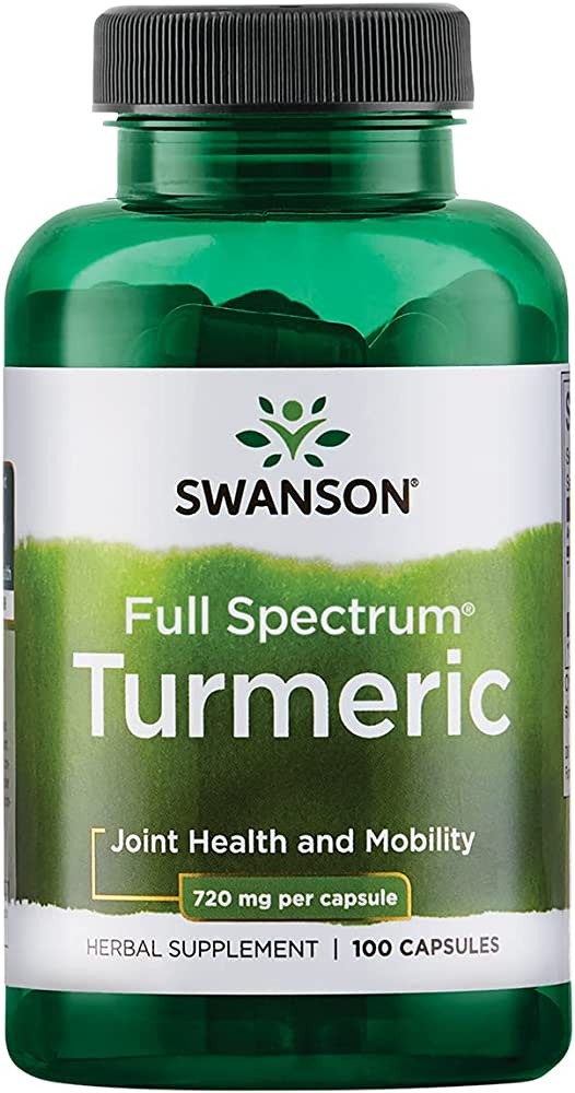 Swanson Turmeric, 720mg - 100 Caps - 50 Servings