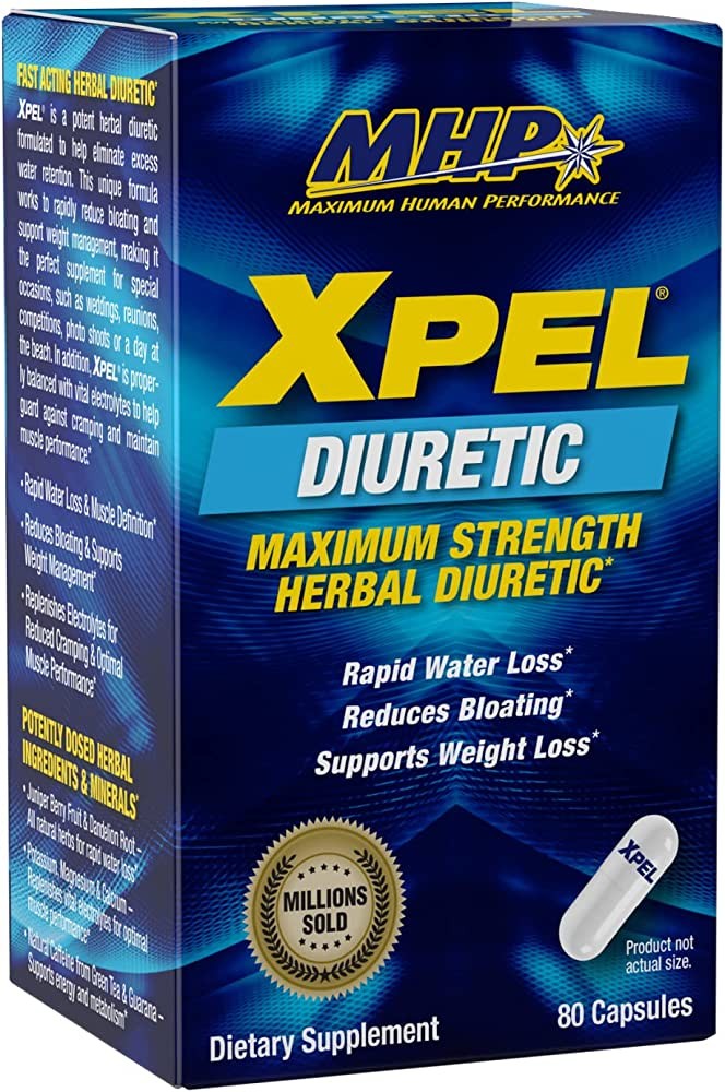 MHP USA Xpel Herbal Diuretic 80 Caps - 20 Servings