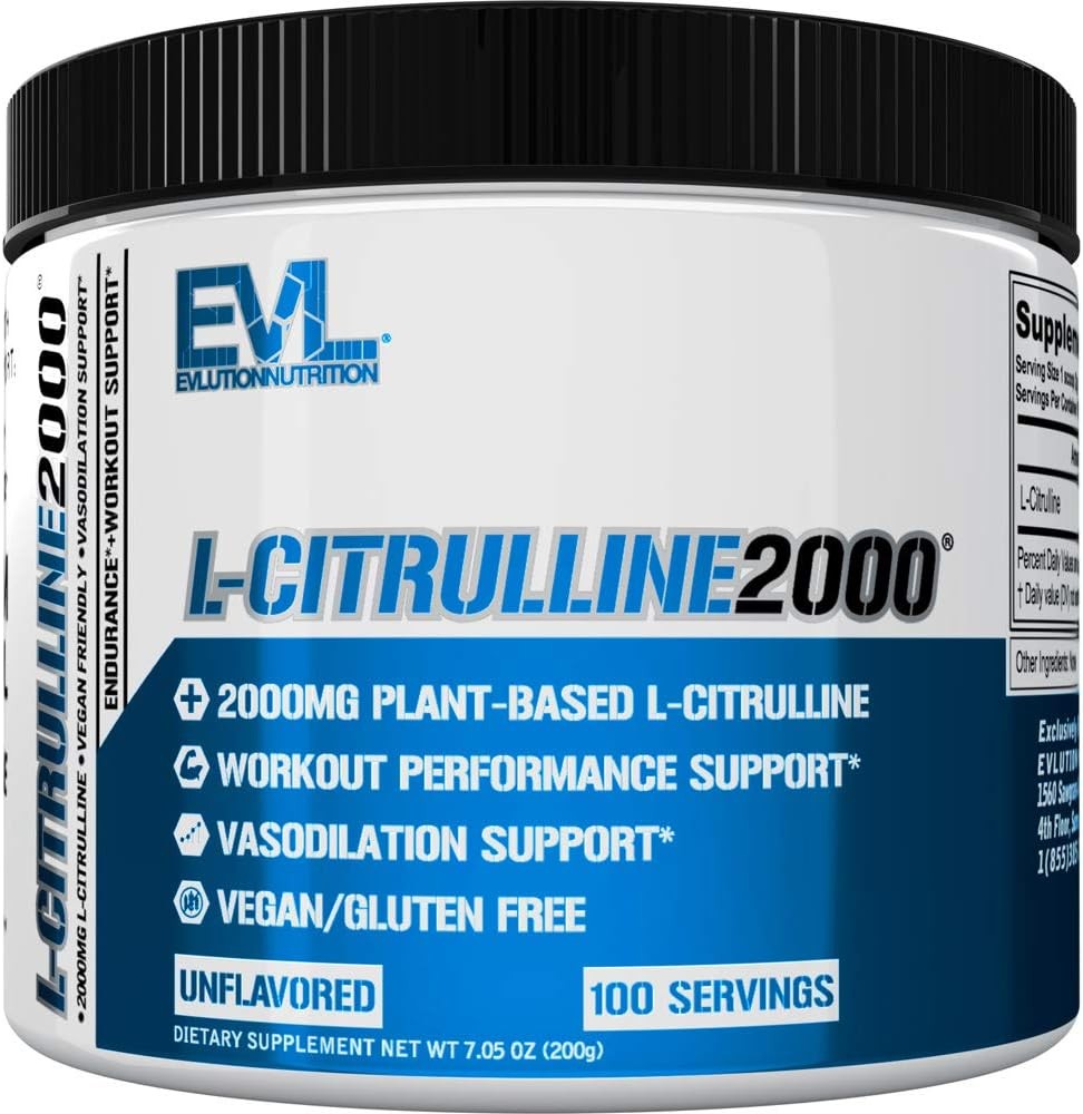 EVL Nutrition, L-Citrulline 2000, 200 g - 100 Servings