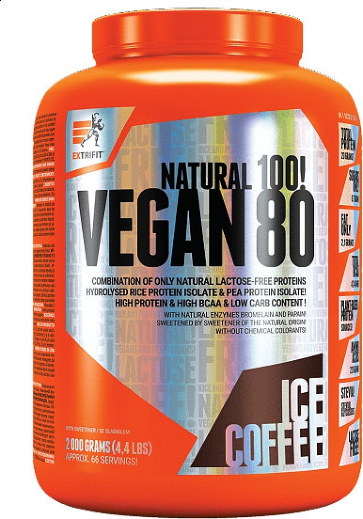 Extrifit Natural 100 Vegan 80 2000 g - 57 Servings