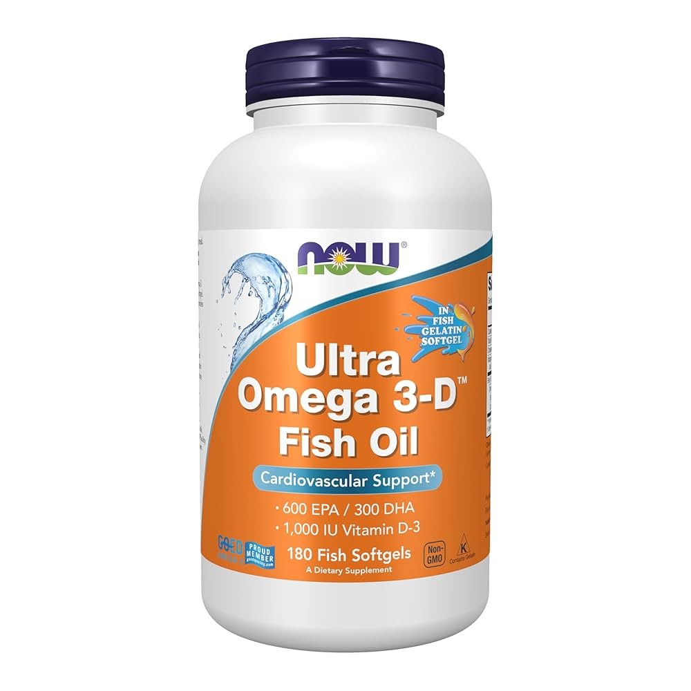 Now Foods Ultra Omega 3-D with Vitamin D-3 180 Softgels - 180 Servings
