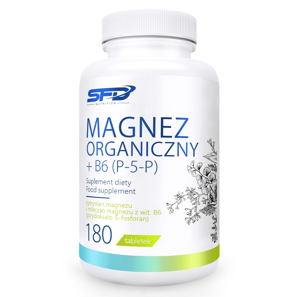 ALL Nutrition Organic Magnesium + B6(P-5-P) - 180 Tabs - 45 Servings