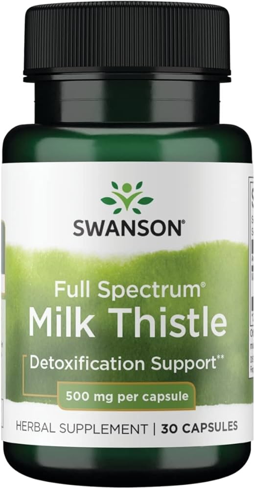 Swanson Full Spectrum Milk Thistle 500 mg 30 Caps - 15 Servings