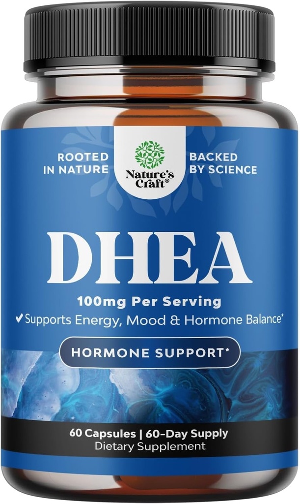 Nature's Craft DHEA 100 mg 60 Caps - 60 Servings