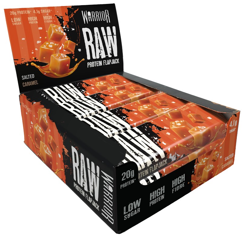 RAW BAR Warrior Protein Flapjack 20 g 12 x 75 g