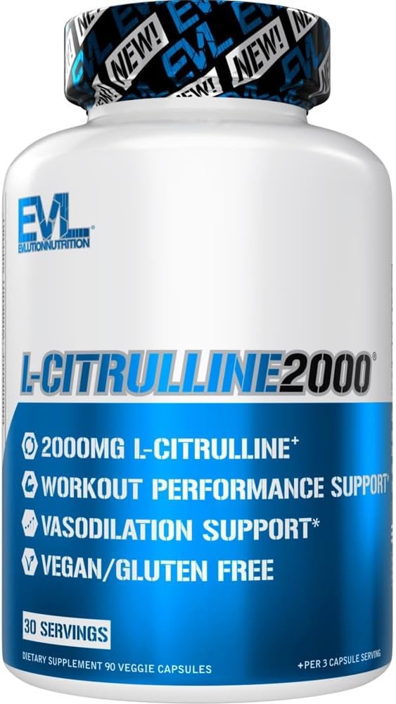 Evlution Nutrition L-Citrulline 2000 90 Veggie Caps - 30 Servings