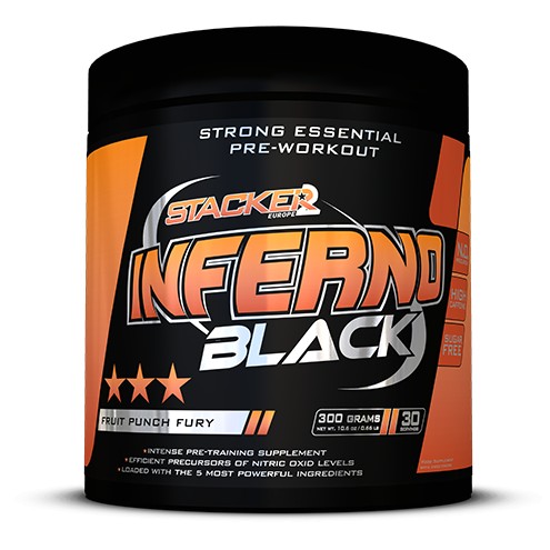STACKER2 EUROPE – INFERNO BLACK 300 g - 30 Servings