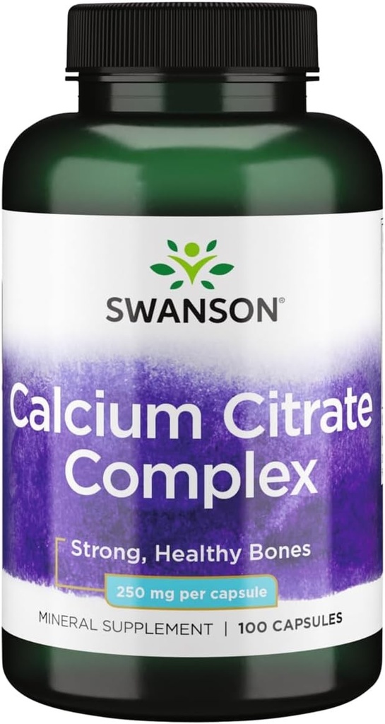 Swanson Calcium Citrate Complex 250 mg 100 Caps - 100 Servings