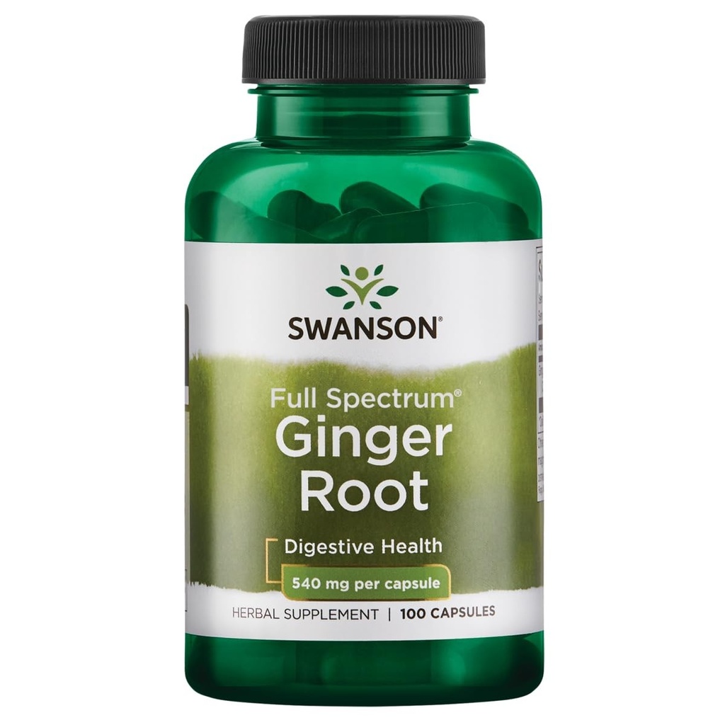 Swanson Ginger Root 540 mg 100 Caps - 50 Servings