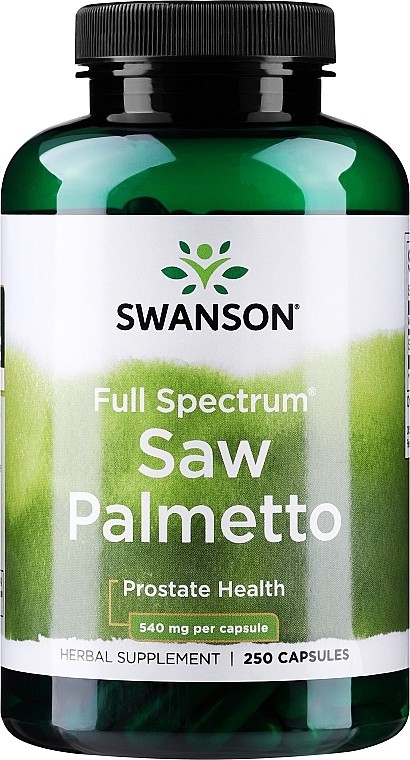 Swanson Saw Palmetto 540 mg - 250 Caps - 250 Servings