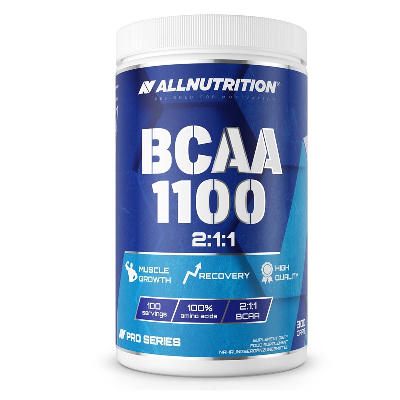 Exp 31/10/2025 ALL Nutrition BCAA 1100 2:1:1 PRO SERIES 300 Caps - 50 Servings