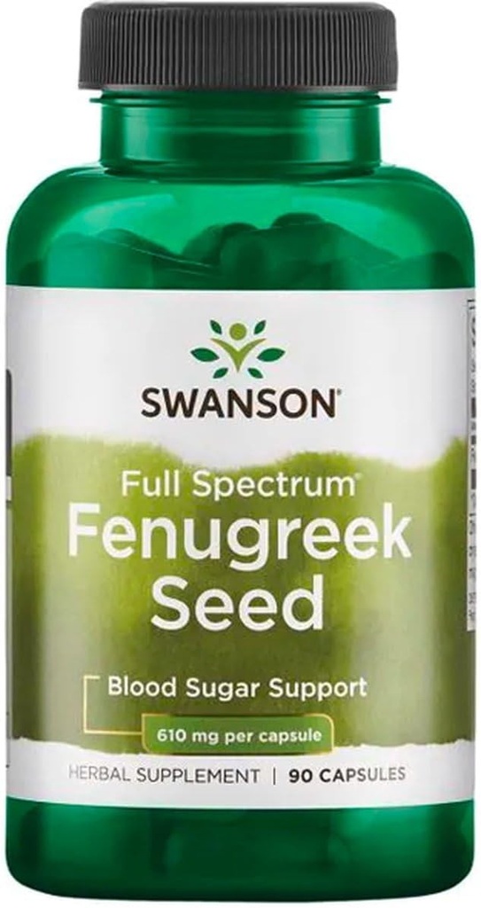 Swanson Fenugreek Seed 610mg 90 Caps - 45 Servings