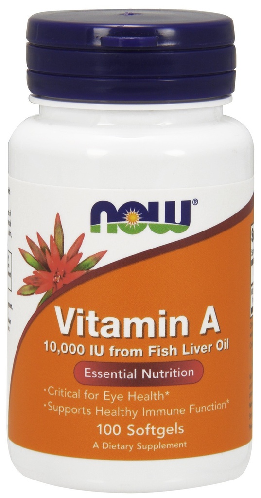 NOW Foods Vitamin A 10000 IU - 100 Softgels