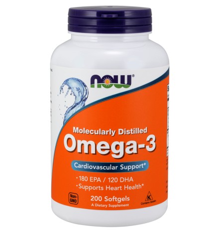 Now Omega-3 200 Softgels - 100 Servings