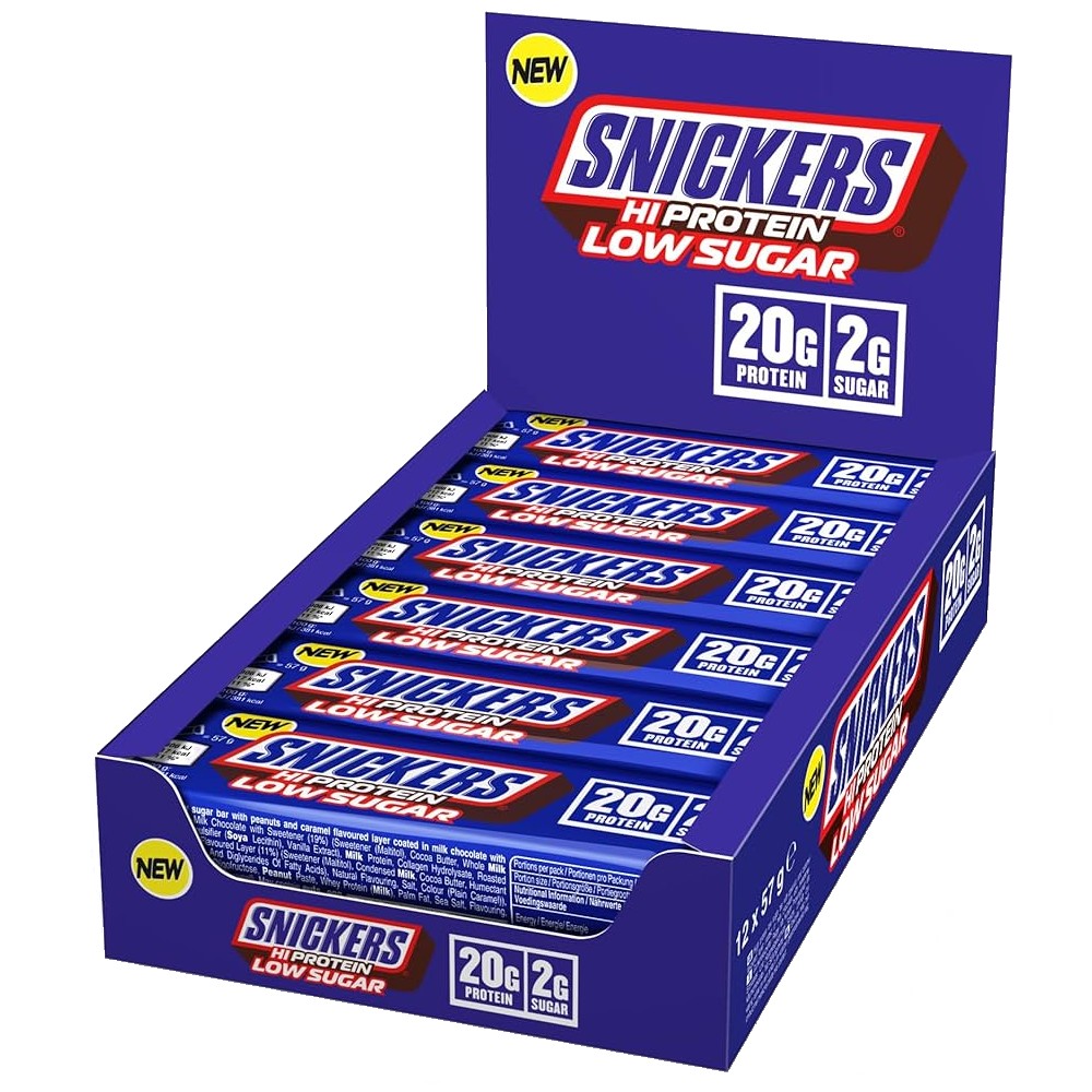 SNICKERS HI PROTEIN - LOW SUGAR - PROTEIN BAR 12 x 57 g