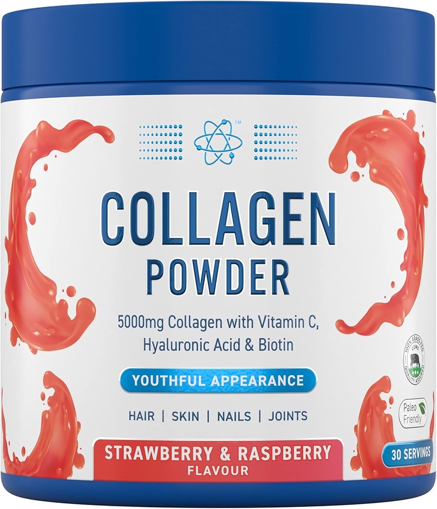 Applied Nutrition Collagen Beauty Supplement with Vitamin C Biotin and Hyaluronic Acid 165 g - 30 Servings