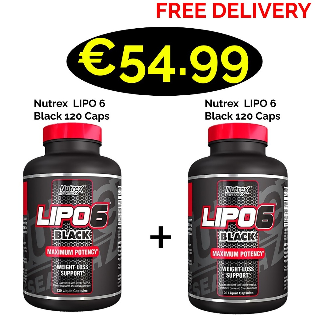 1+1 Fresh Stock!!! Nutrex  LIPO 6 Black 240 Caps