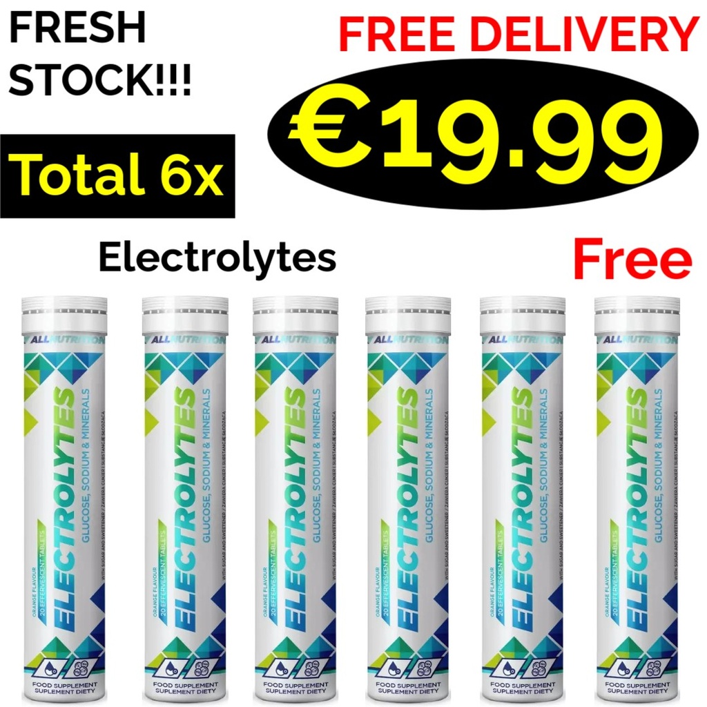 6x ALL Nutrition ELECTROLYTES 120 Tablets - 120 Servings