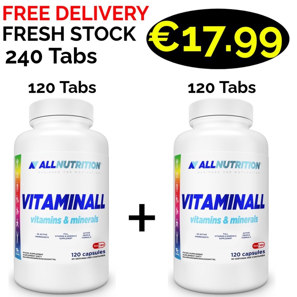 1+1 Fresh Stock! ALL Nutrition VITAMINALL VITAMINS & MINERALS 240 Caps - 120 Servings