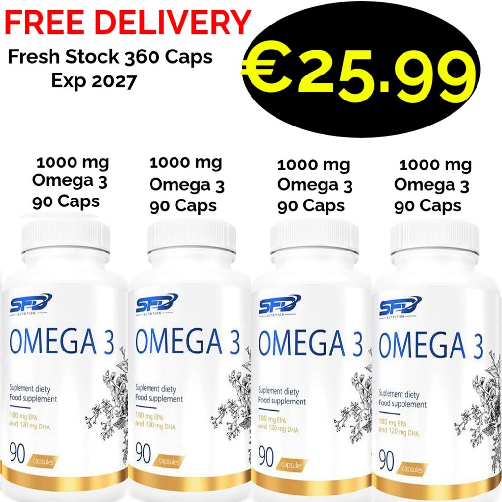 360 Caps Fresh Stock Sfd Omega 3 360 Servings