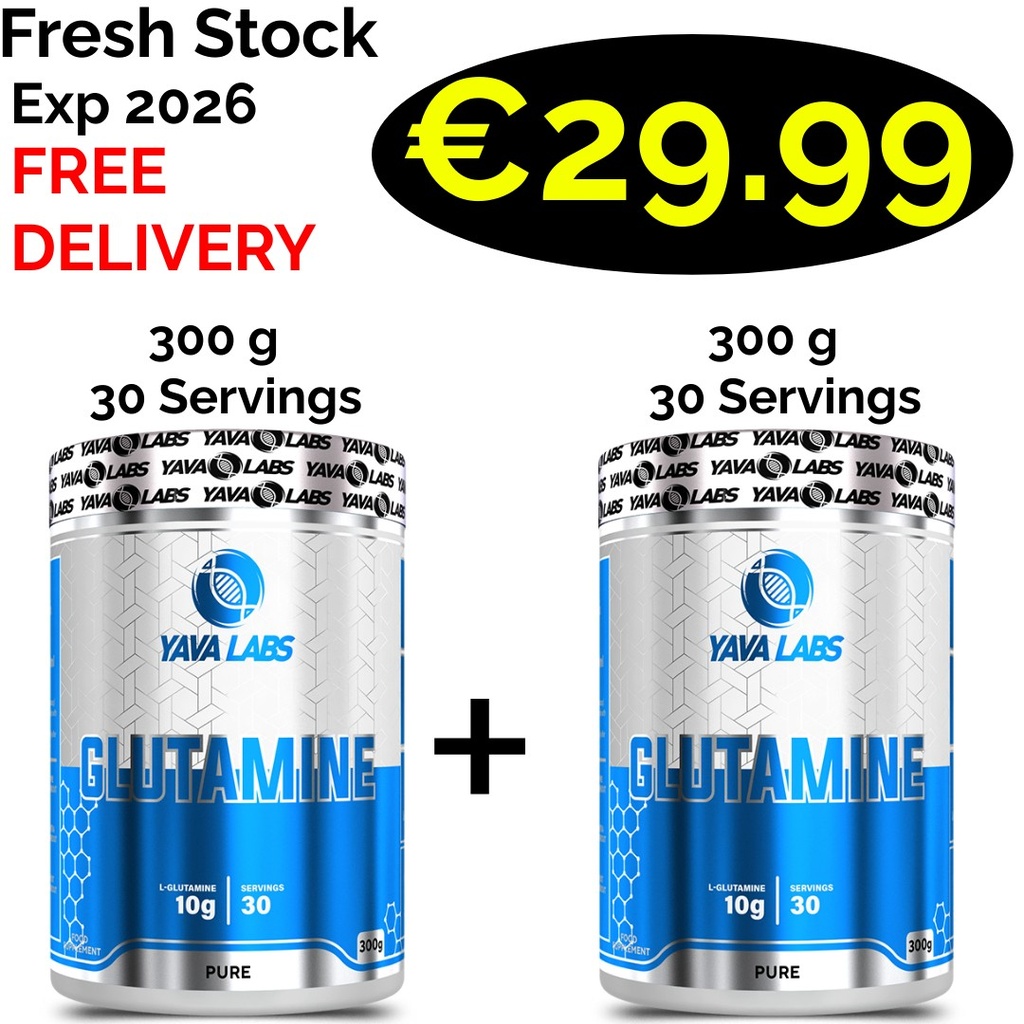 1+1 FRESH STOCK!!! Yava Labs L-Glutamine Powder 600 g - 60 servings
