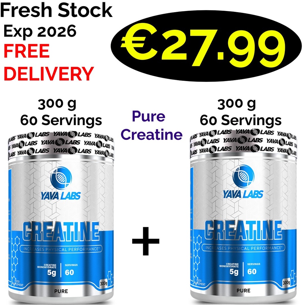 1+1 FRESH STOCK!!! Yava Labs Creatine Powder Pure (Without Taurine) 600 g - 120 Servings
