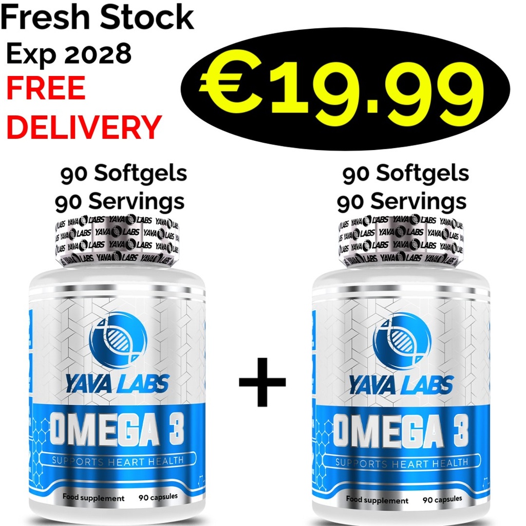 1+1 FRESH STOCK!!! Yava Labs Omega 3 180 Softgels - 180 Servings