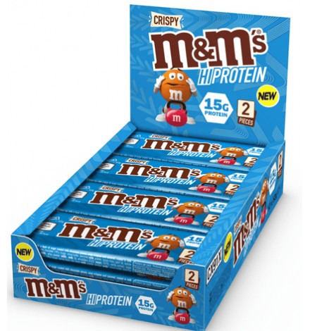 Mars M&M's Crispy High Protein Bar 52 g X 12 Bars