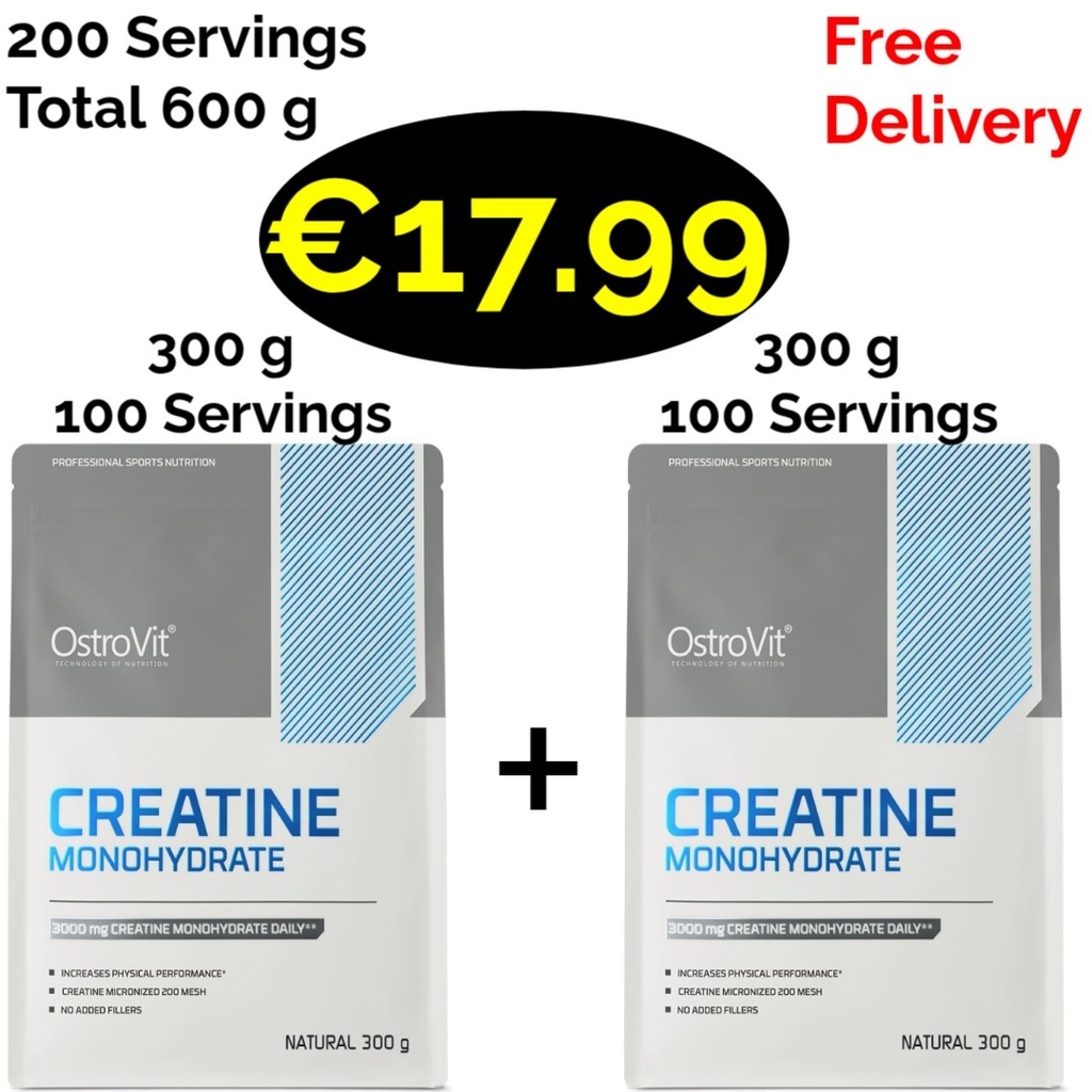 2x Fresh Stock!!! OstroVit Creatine Monohydrate 600 g - 200 Servings