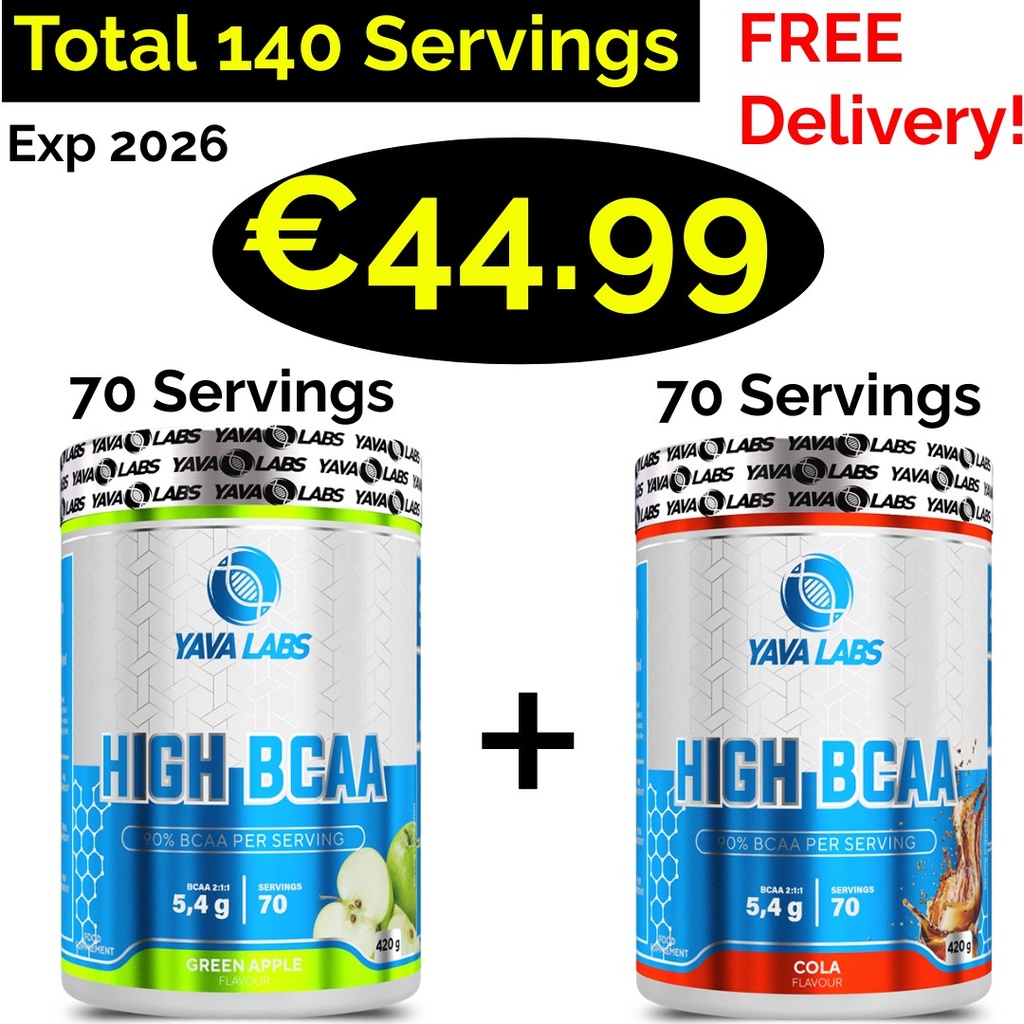 1+1 Fresh Stock!!! Yava Labs High Bcaa 840 g - 140 Servings