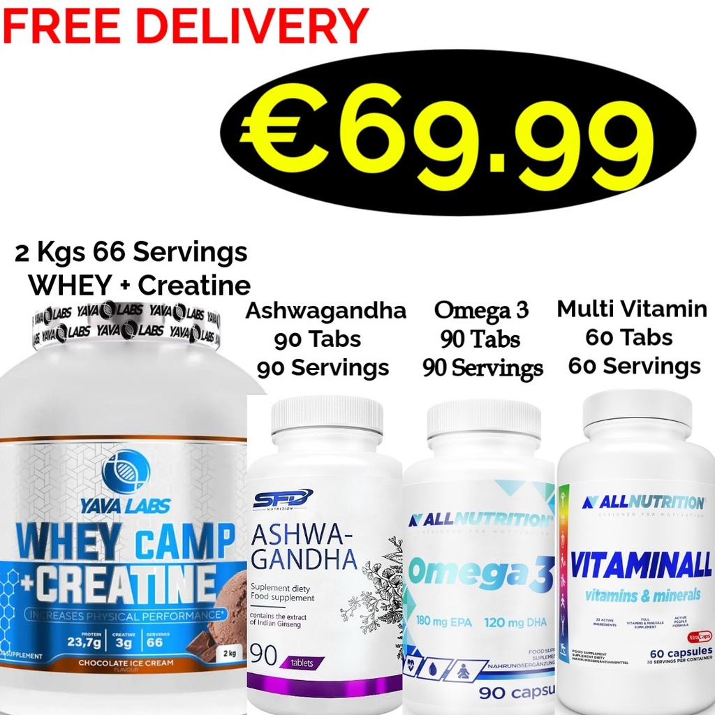 2 in 1 Yava Labs Whey cAMP + Creatine 2000 g  2 - In - 1 - 66 Servings + 3 Products