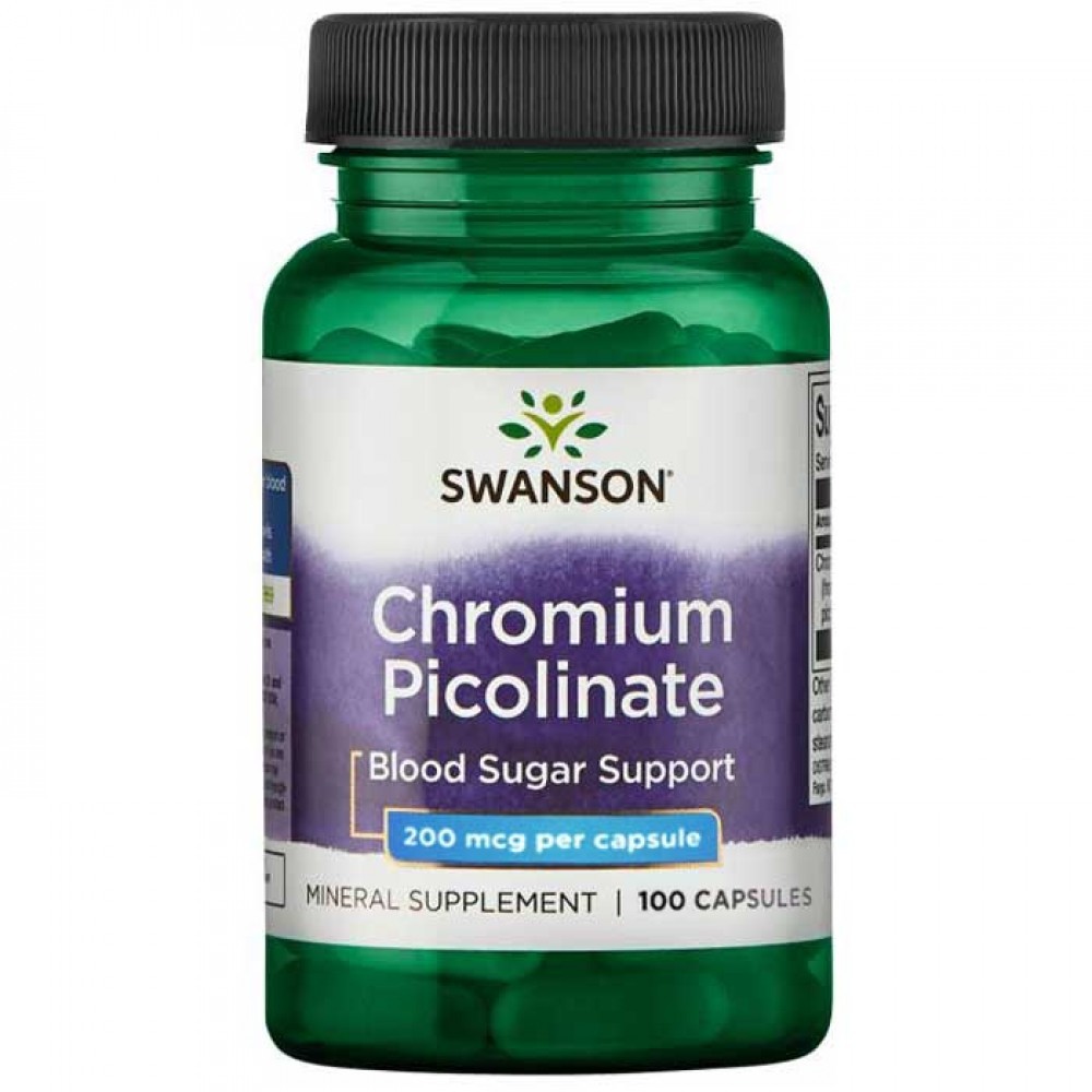 Swanson Chromium Picolinate 200 mcg 100 Tabs - 100 Servings