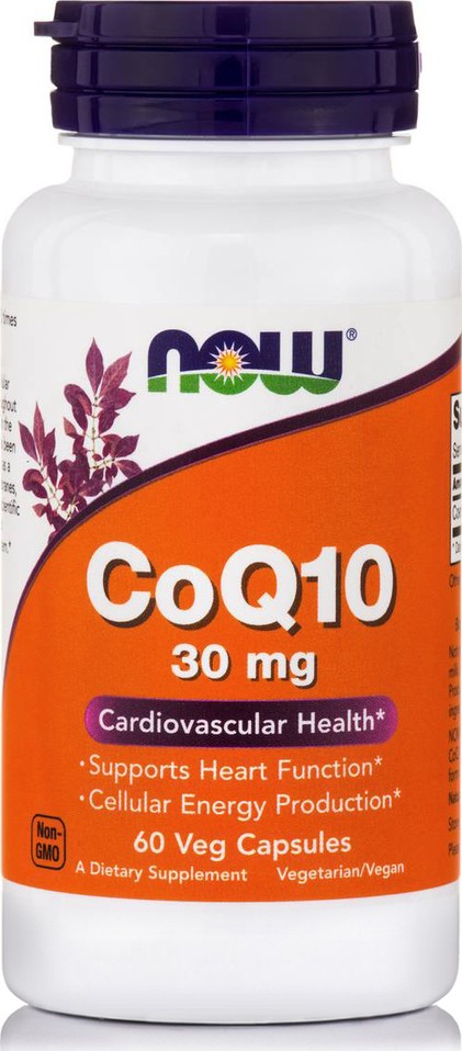 Now CoQ10 30 mg 60 Veg Caps - 60 Servings