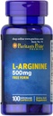 Puritan's Pride L-Arginine 500 mg 100 Caps -100 Servings