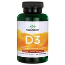 Swanson Vitamin D3 2000 iu - Higher Potency 250 Caps - 250 Servings