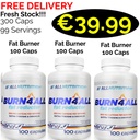 3x ALL Nutrition BURN4ALL 300 Caps - 99 Servings