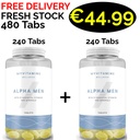 1+1 FRESH STOCK!!! MyProtein Alpha Men 480 Tabs - 240 Servings