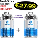 1+1 FRESH STOCK!!! Yava Labs Creatine Powder (With Taurine) 600 g - 120 Servings